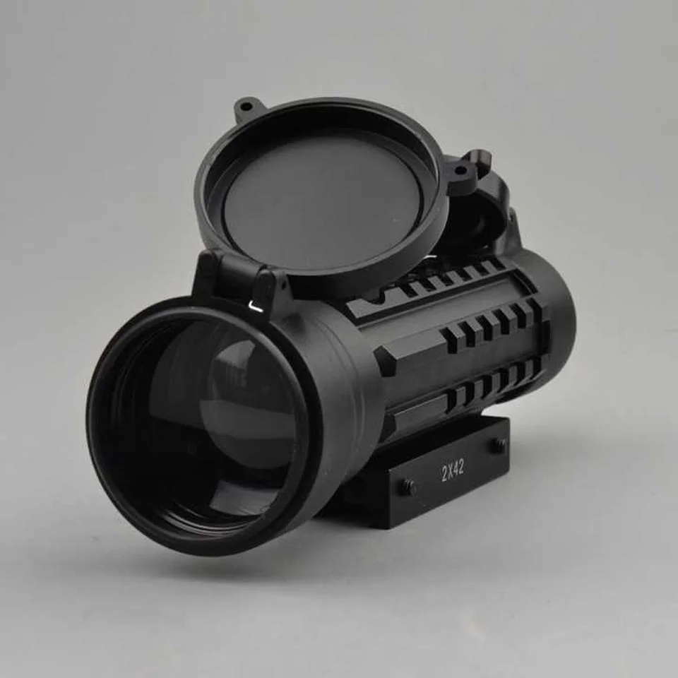 Металлическая Охотничья винтовка 2x42 красный зеленый точечный прицел для