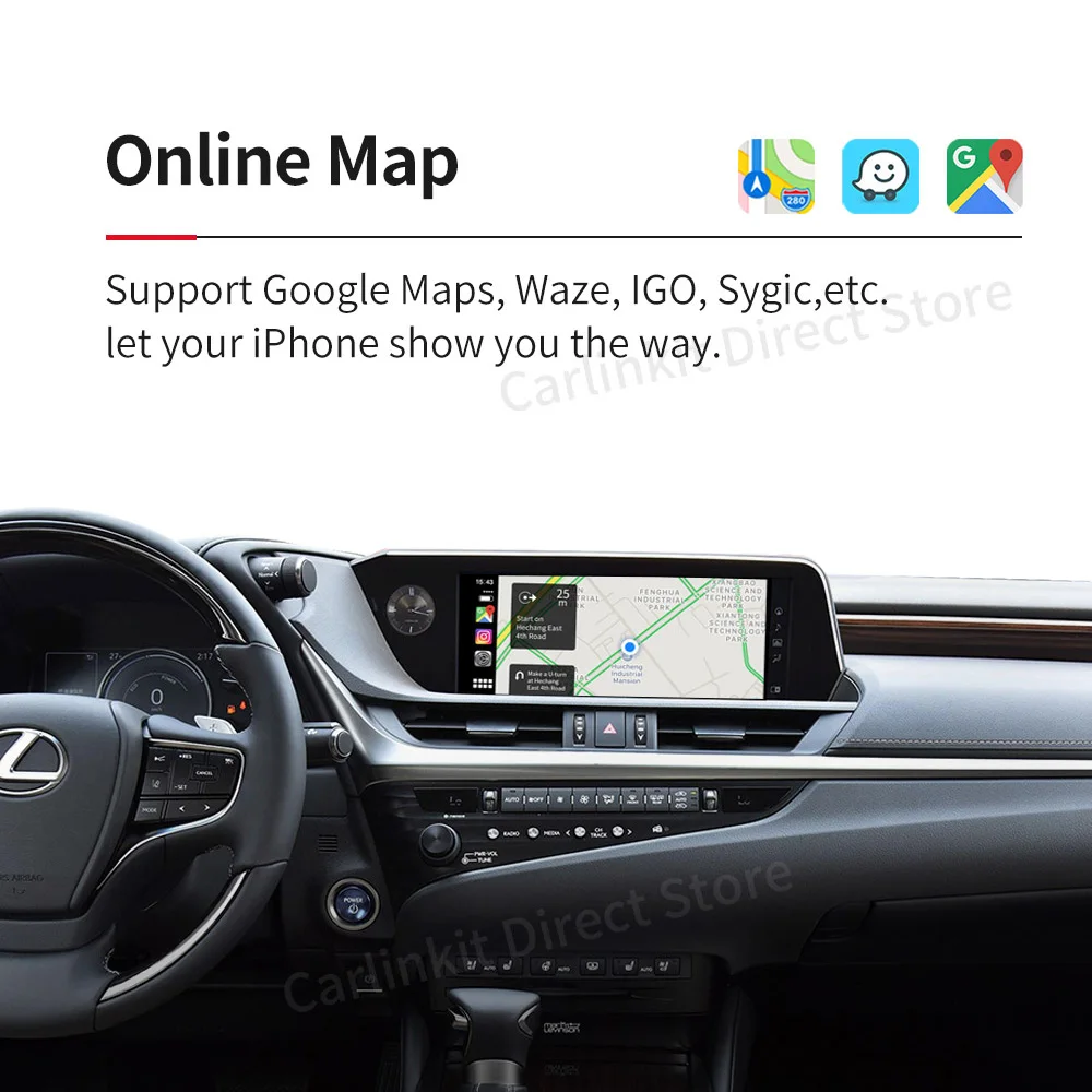 Wireless Carplay dongle for Lexus ES/RX/IS/LS/UX/LX/NX/C 2014-2019 Multimedia Apple CarPlay &amp Android auto Retrofit Kit | Автомобили и