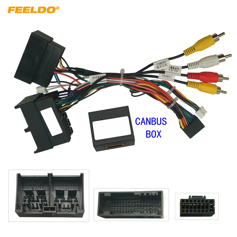 FEELDO Car 16pin Android Stereo Wiring Harness Power Calbe Adapter Plug With Canbus For Ford Ranger 2020 Stereo Adapter #HQ6530