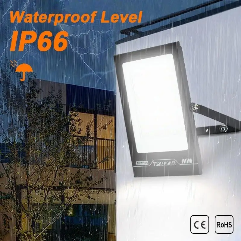 

LED Flood Light 220V High Brightness IP66 Waterproo10W 20W 30W 50W 100W 150W Outdoor Lighting Spotlight Wall Floodlights