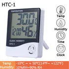 ЖК-дисплей электронные цифровые Температура измеритель влажности термометром гигрометром декоративные часы для дома и улицы