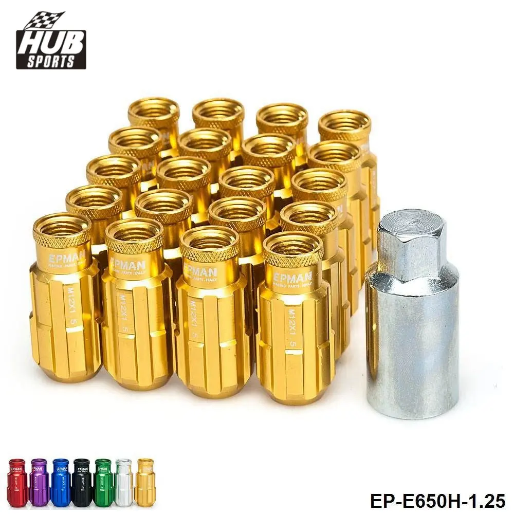 Jdm гоночные алюминиевые стопорные гайки 20 шт W/Key 12x1 25 для Nissan Subaru Suzuki Aftermarket колеса