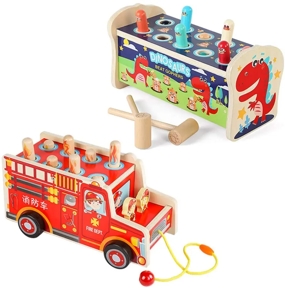 Деревянная Скамья Landzo с молотком детские дошкольные игрушки развивающая игрушка