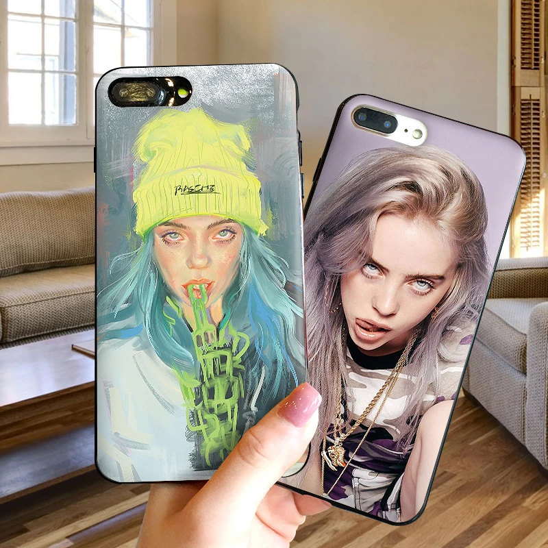 Горячая Billie Eilish singer для samsung A3 A4 A5 A6 M40 A10 A20 A30 A40 A50 A60 A70 A7 8 9 6Plus чехол