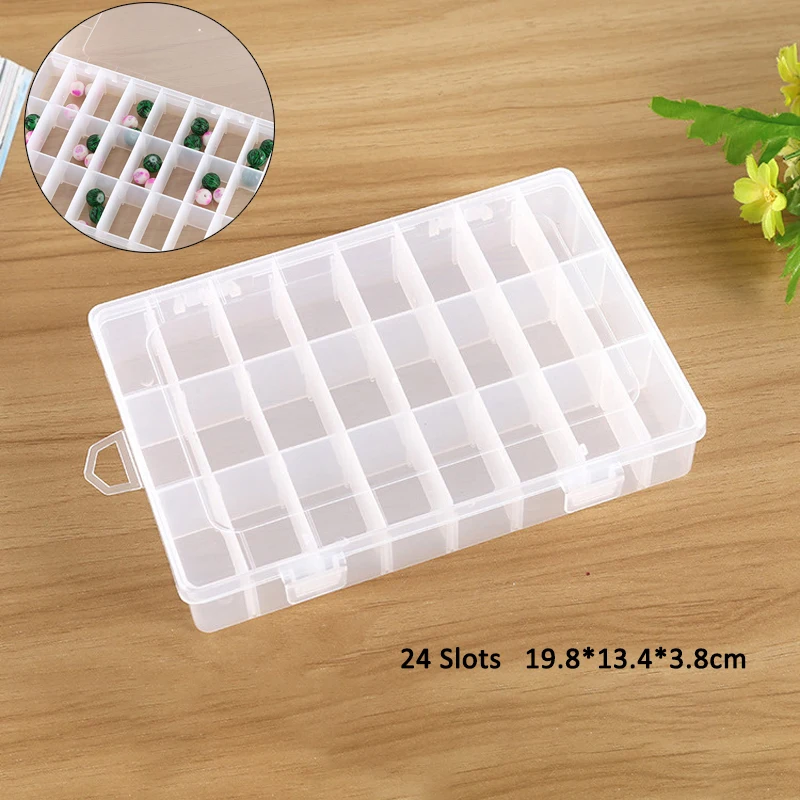 Жизнь Эфирное 24 отсек для хранения коробка практический Регулируемый Пластик