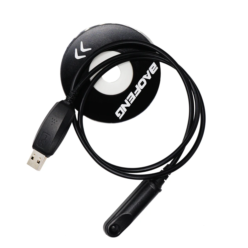 waterproof uv 9r plus usb programming cable cord cd for walkie talkie uv9r plus a58 9700 s58 n9 etc two way radio accessories free global shipping