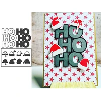 hohoho christmas metal cutting dies cut die mold for diy scrapbooking cards making paper crafts knife mould new 2020 diecuts