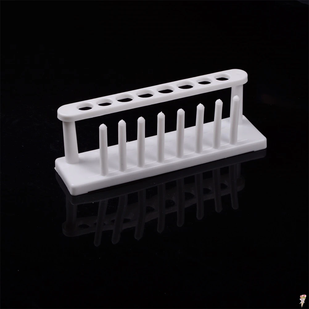

1PCS 8 Holes Storage Stand Lab School Laboratory Supplies Plastic Test Tube Rack Testing Tubes Holder