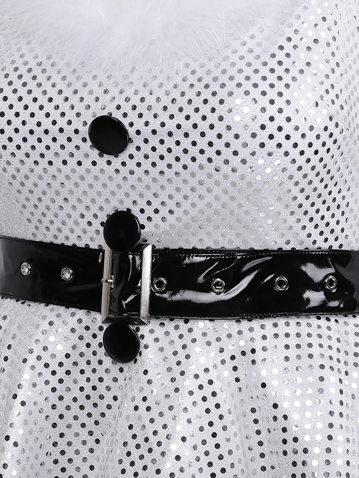 S XXL женское белое блестящее мини платье без рукавов костюм одежда пушистые