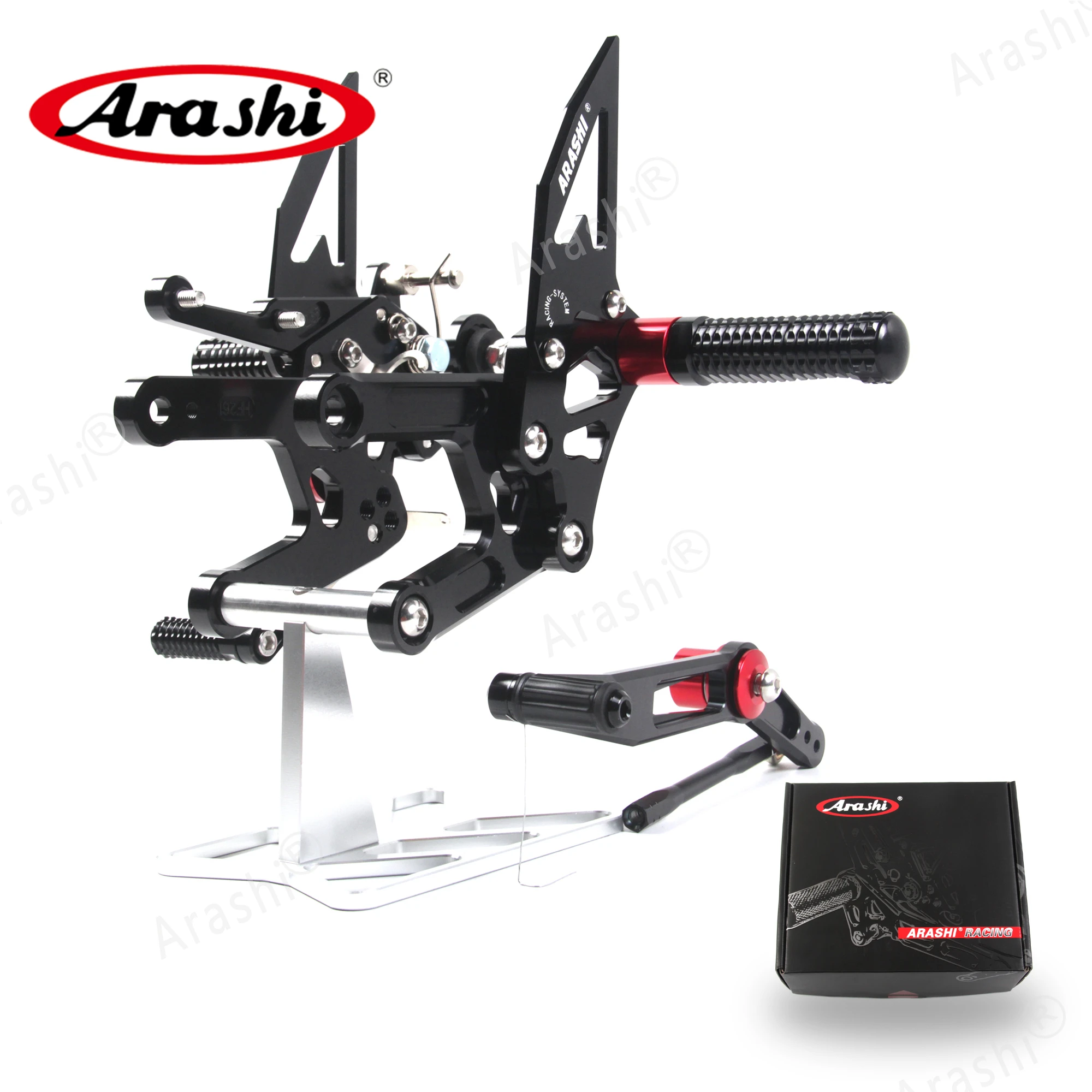 

Arashi For YAMAHA YZF-R6 2017-2022 CNC Adjustable Footrest Motorcycle Foot Pegs Rider Rearset 2020 2021 2022 YZF R6 Accessories