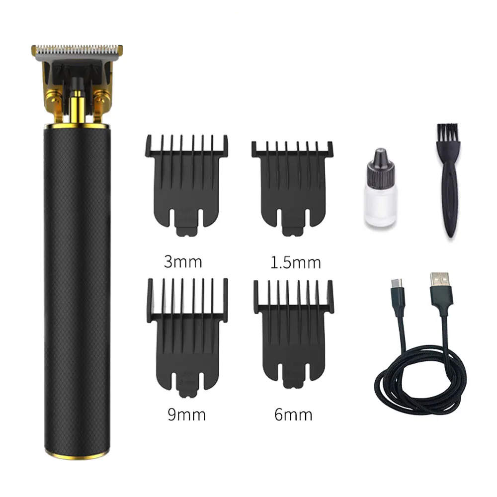 

New Men Vintage Digital Hair Trimmer Rechargeable Electric Hair Clipper Barbershop Cordless Hair Sculpture Tool