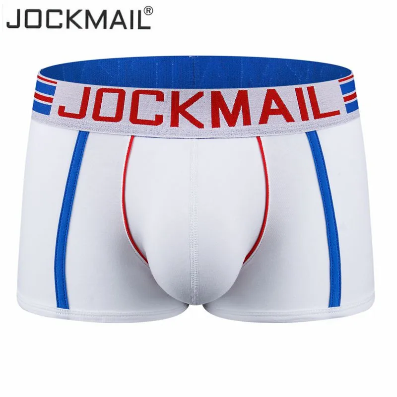 

Трусы-боксеры Jockmail мужские с заниженной талией, пикантное нижнее белье, дышащие хлопковые трусы