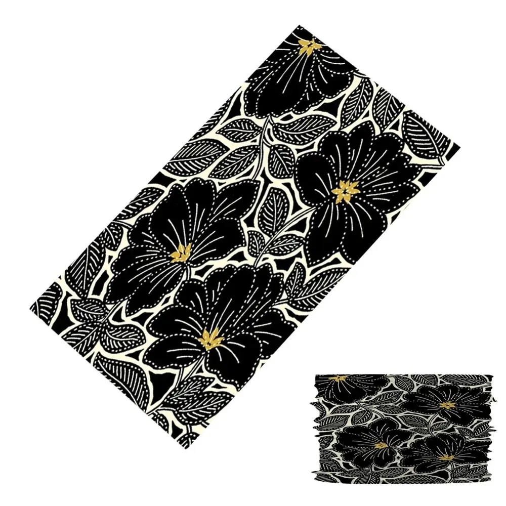 

Vintage Flower Pattern Head/Face/Mask/Neck Bandana Scarf Dual-use Magic Tube HeadScarf Cycling Outdoor Sport Headwear Turban