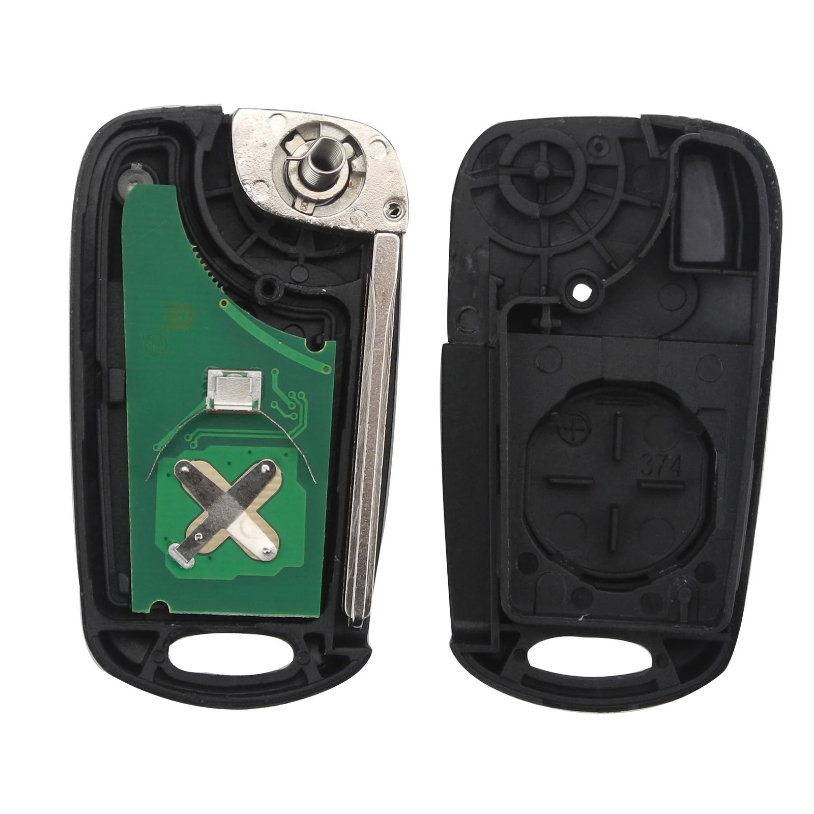 3 Кнопка Флип автомобиля дистанционного Полный ключ 433MHZ ID46 чип для Kia Rio Picanto Ceed Cerato