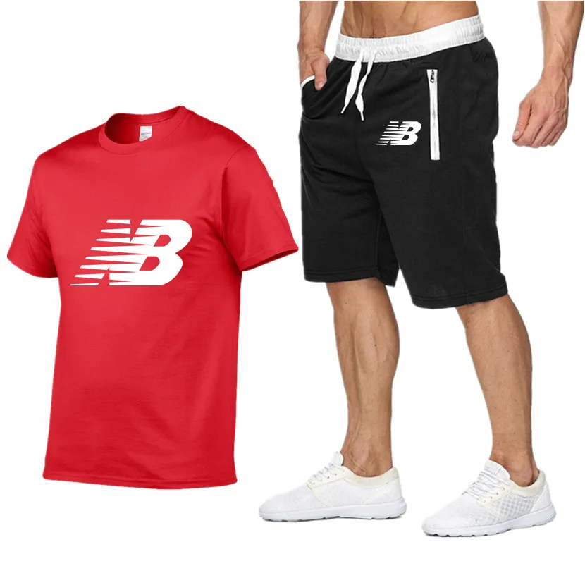 

2021 New Men's Brand Sportswear Shorts Set Short Sleeve Breathable T-Shirt And Shorts Casual Wear Men's Basketball Training Suit