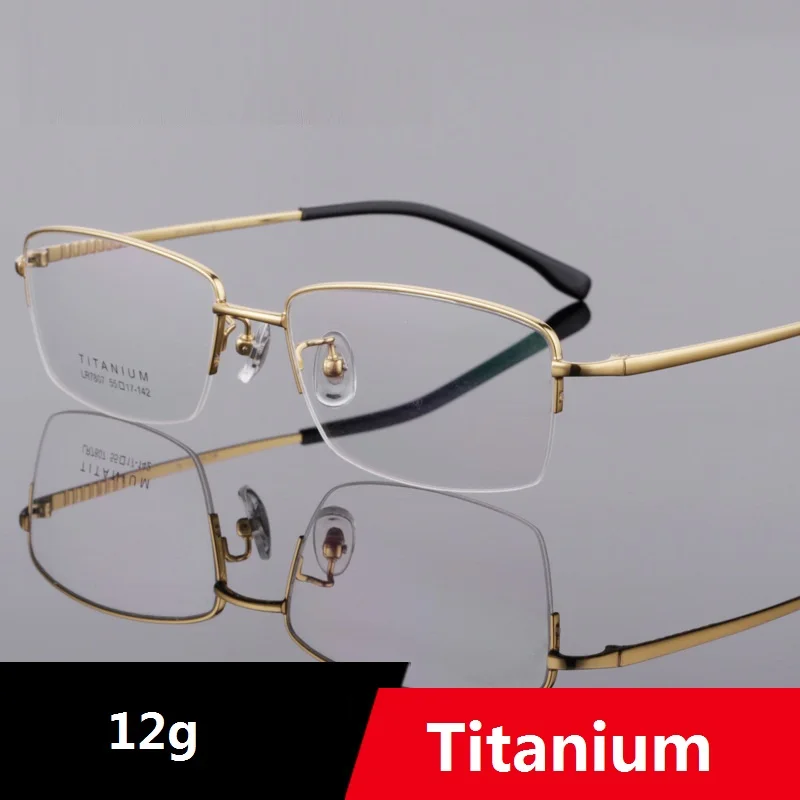 

Vazrobe Titanium Glasses Frame Men 145mm Oversized Eyeglasses Man Spectacles Prescription eyewear myopia diopter progressive