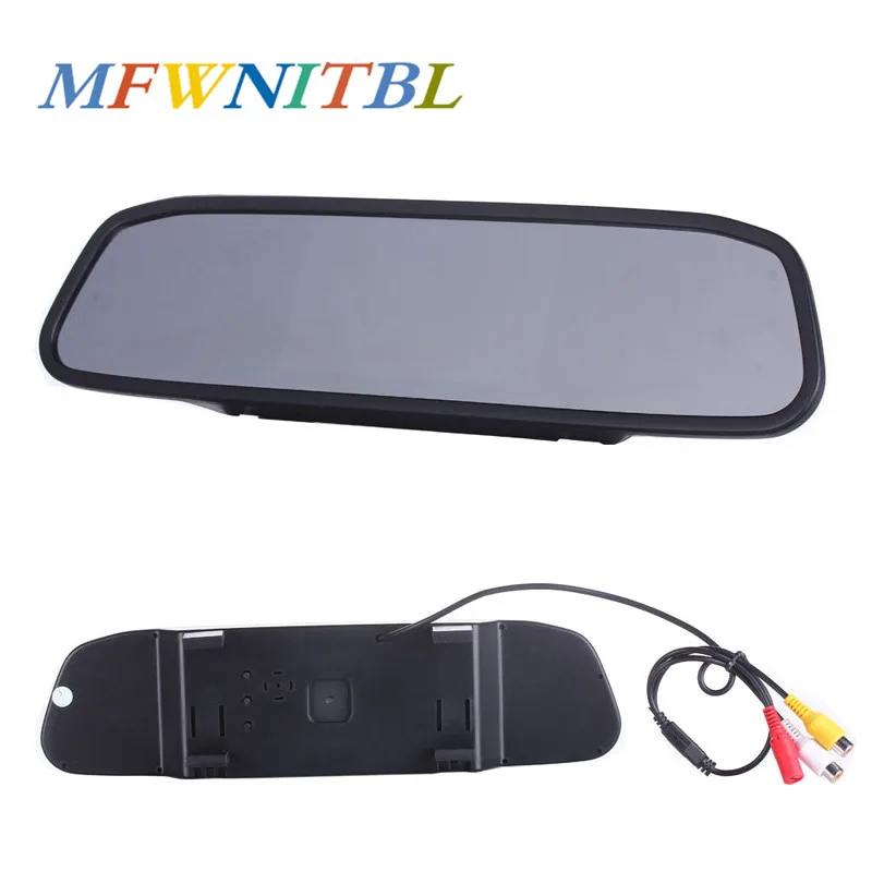 LTBFM Авто 4 3 ''HD зеркало заднего вида монитор видео авто парковочная помощь LED