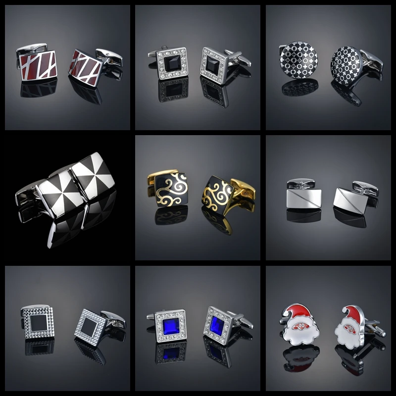 Роскошная легкая запонка для рубашки мужская рубашка с манжетами французские