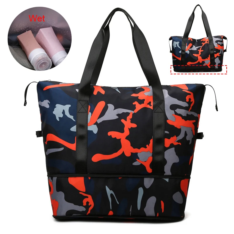 

Женская дорожная сумка большой вместимости Женская Студенческая спортивная сумка для фитнеса ручная сумка для хранения багажа 2021