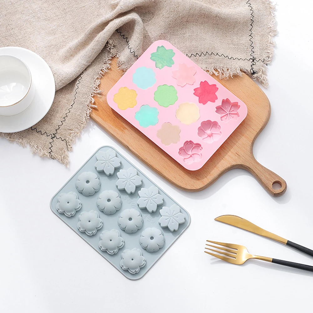 1 шт. DIY кухонные Силиконовые 12 Цветов Формы для кексов силиконовая форма выпечки