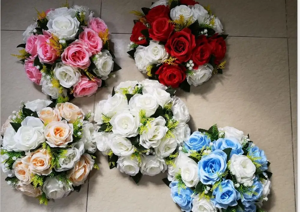 

Artificial Rose Flower Row Flowers Bouquet Simulation Silk Fake Flowers Table Runner Wedding Arch Backdrops DIY Home Garland
