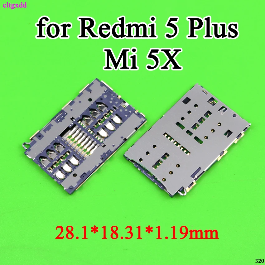 2 шт. держатель гнезда для Sim-карты запасные части xiaomi mi5 redmi note 6 pro 5 Plus Mi A1 5X Для Gionee