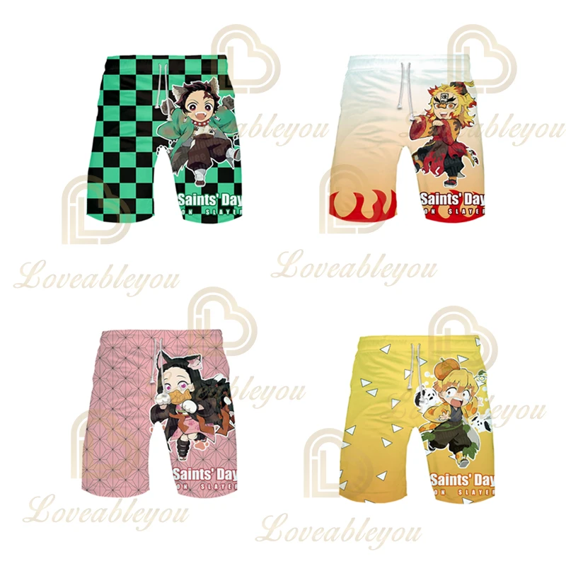 

Japanese Anime Kawaii Summer Beach Pants Swimwear Board Shorts for Men Trunks Big Size 5XL 6XL Dropship Streetwear