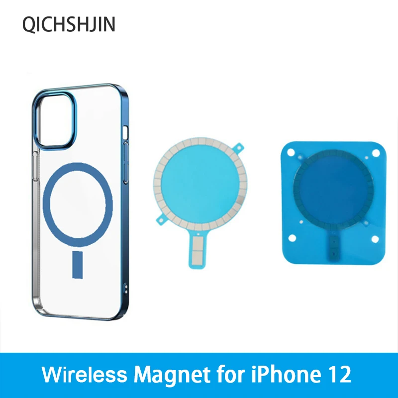 

Magnet for iPhone 12 Pro Max 12 Mini 11 Xs Mobile Phone Case Wireless Charging Strong Magnetic Mental Cover Absorption