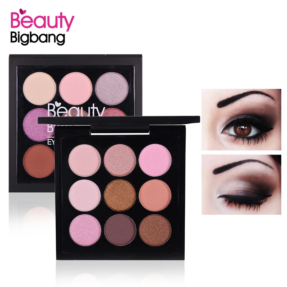 BeautyBigbang 9 цветов матовые и мерцающие тени для век Палитра теней дымчатый макияж
