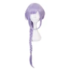 Genshin Impact косплей парик Qiqi длинные светильник-фиолетовые термостойкие синтетические волосы аниме косплей парики + парик Кепка