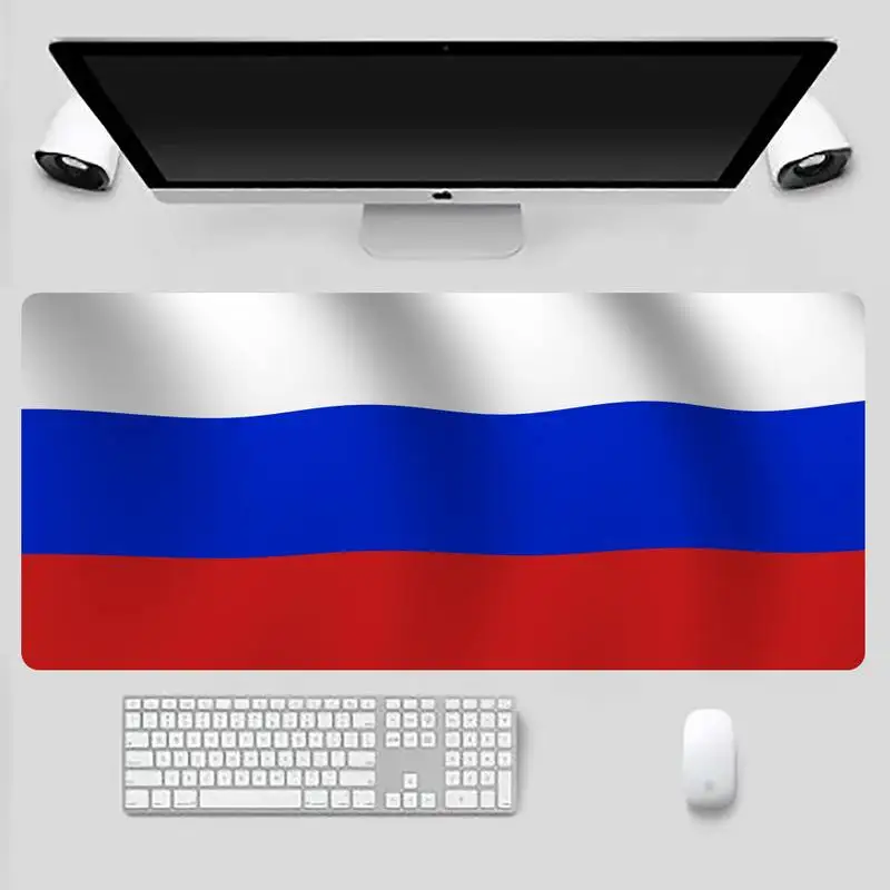 

Russian flag cool gamer play mats Mousepad Game Office Work Mouse Mat pad X XL Non-slip Laptop Cushion mouse pad