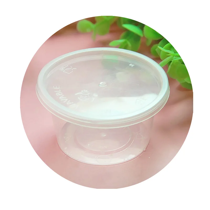 5 шт. DIY Slime мягкая глина 100 мл прозрачный Пластик контейнер коробка Аксессуар ящик