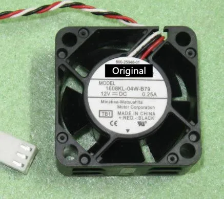 Кулер для сервера 1608KL-04W-B79 LB2, постоянный ток 12 в 100% А, 3 провода 40x40x20 мм