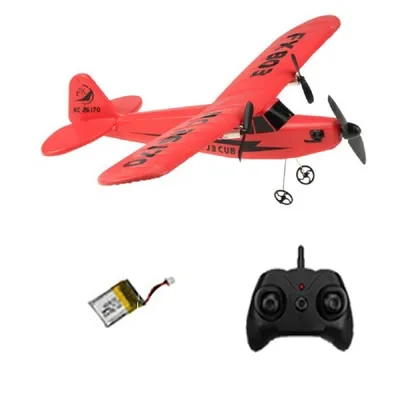 Red with 1 battery Горячий в США Начинающих Пульт Дистанционного Управления Самолета RC Самолета Расстояние 150 метров Пена Планер Самолет Хорошая Игрушка Легко Летать Подходит для Детей и Взрослых Добавить Батарею Летать Больше время - Цвет: Red with 1 battery