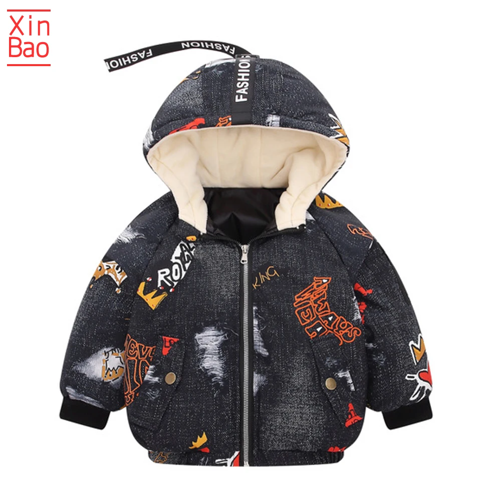 XINBAO 2019 модная новая детская зимняя куртка с капюшоном детское пальто теплая