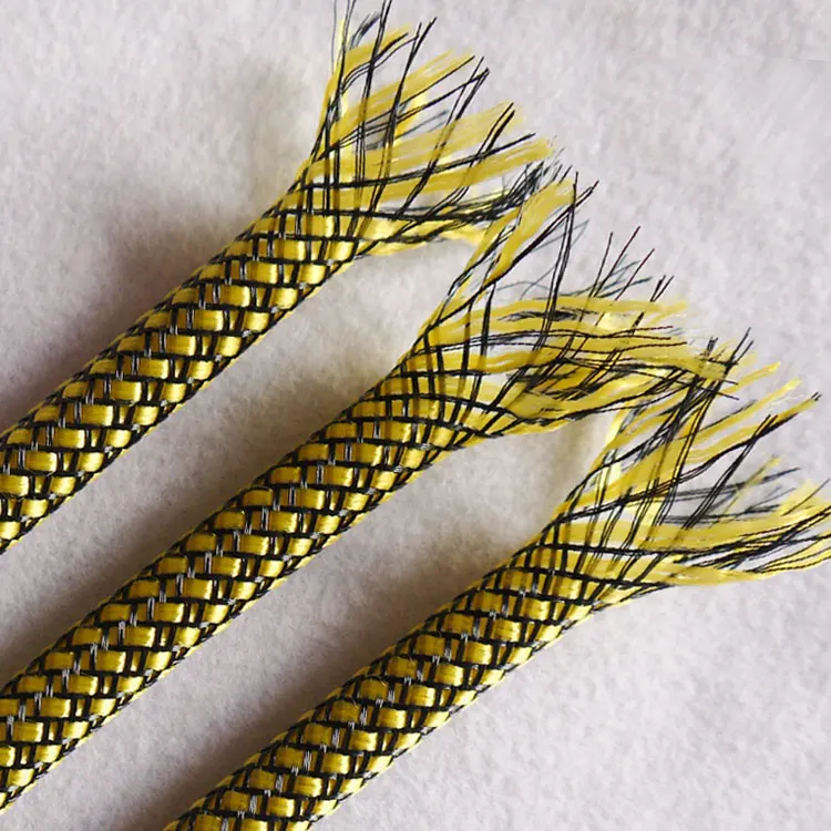 Colorful 4 8 12mm Expanded Braid Sleeve PP Cotton Mixed PET Yarn Soft Wire Wrap Insulated Cable Protection Line Harness Sheath |