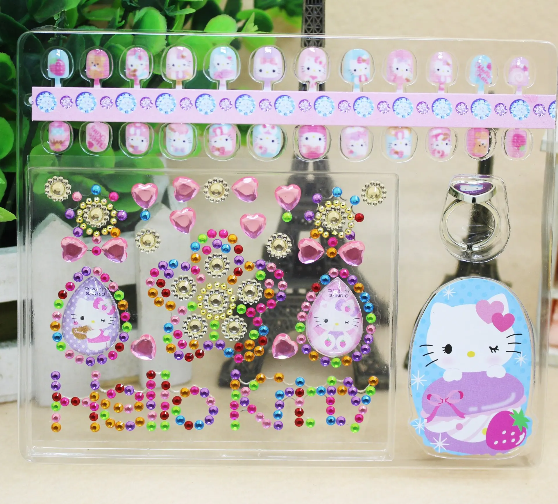 Оптовая продажа Детский комплект наклеек для ногтей Disney защита окружающей среды