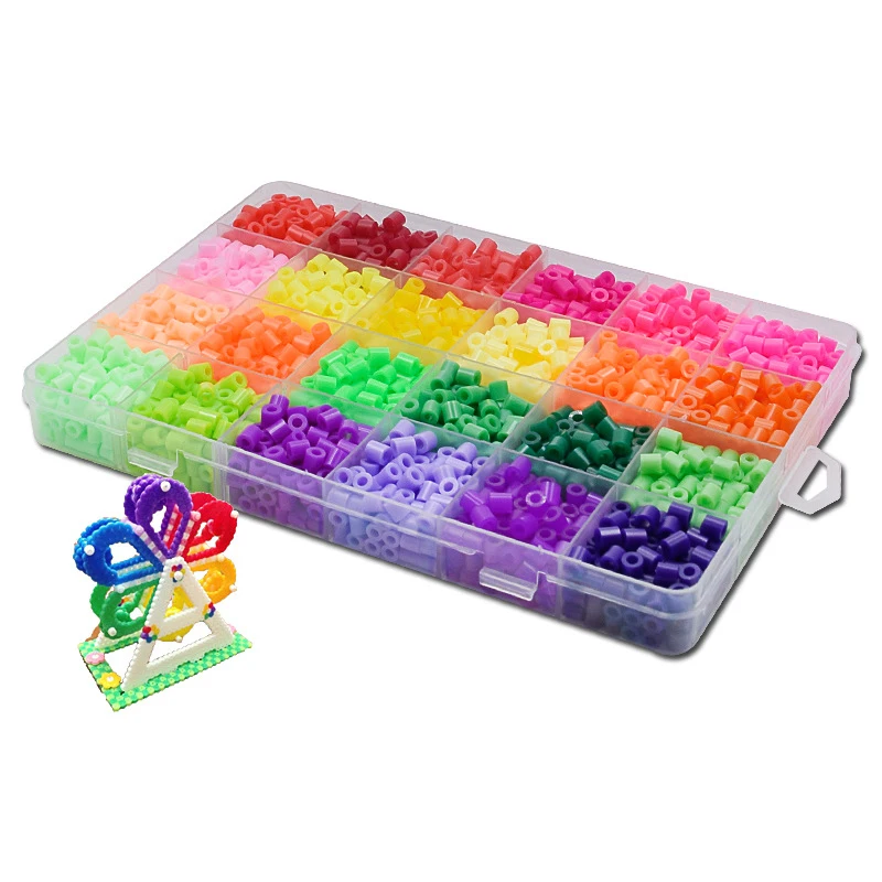

5mm Hama beads 24/48 Colors perler Toy Fuse Bead for kids DIY handmaking 3D puzzle Educational Kids Toys Shipping