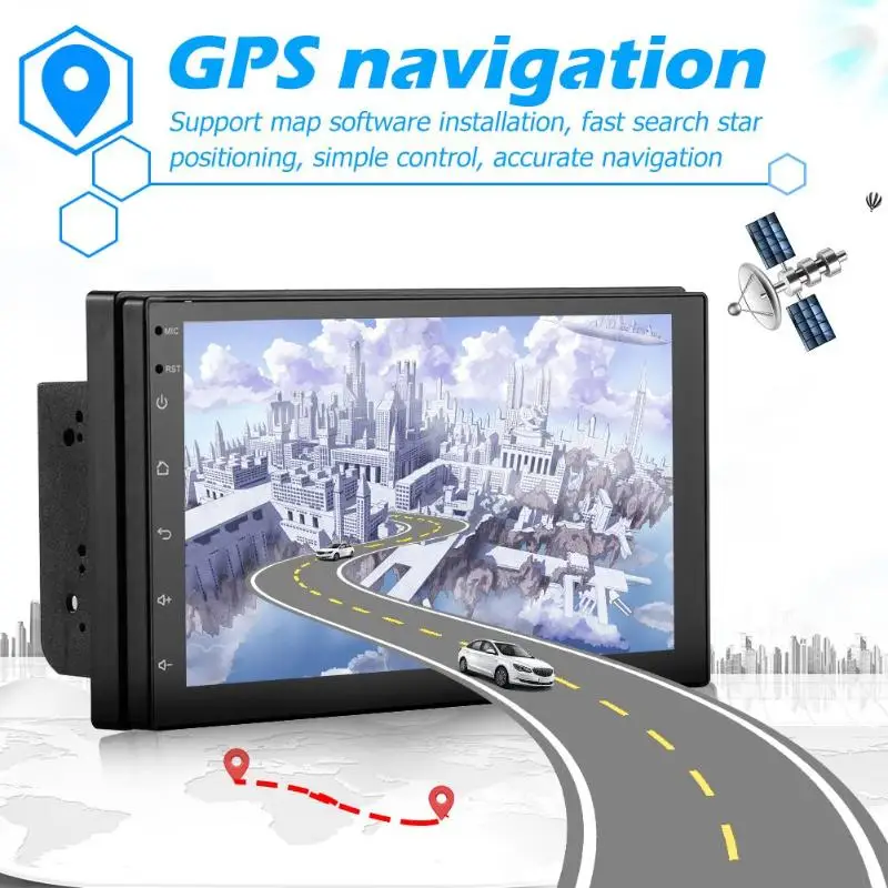 Android 8 1 автомобильный MP5 плеер gps Nav BT WiFi Радио Цифровой медиаприемник Оригинальный