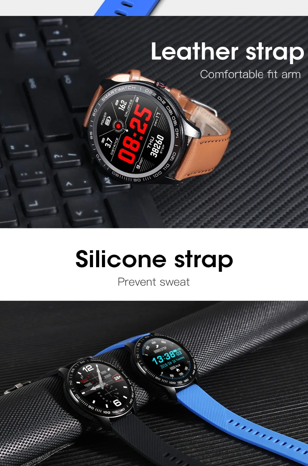L9 Смарт часы человек IP68 Водонепроницаемый Bluetooth SmartWatch ЭКГ артериального давления сердечного ритма спортивные фитнес часы pk L5 L8 L7