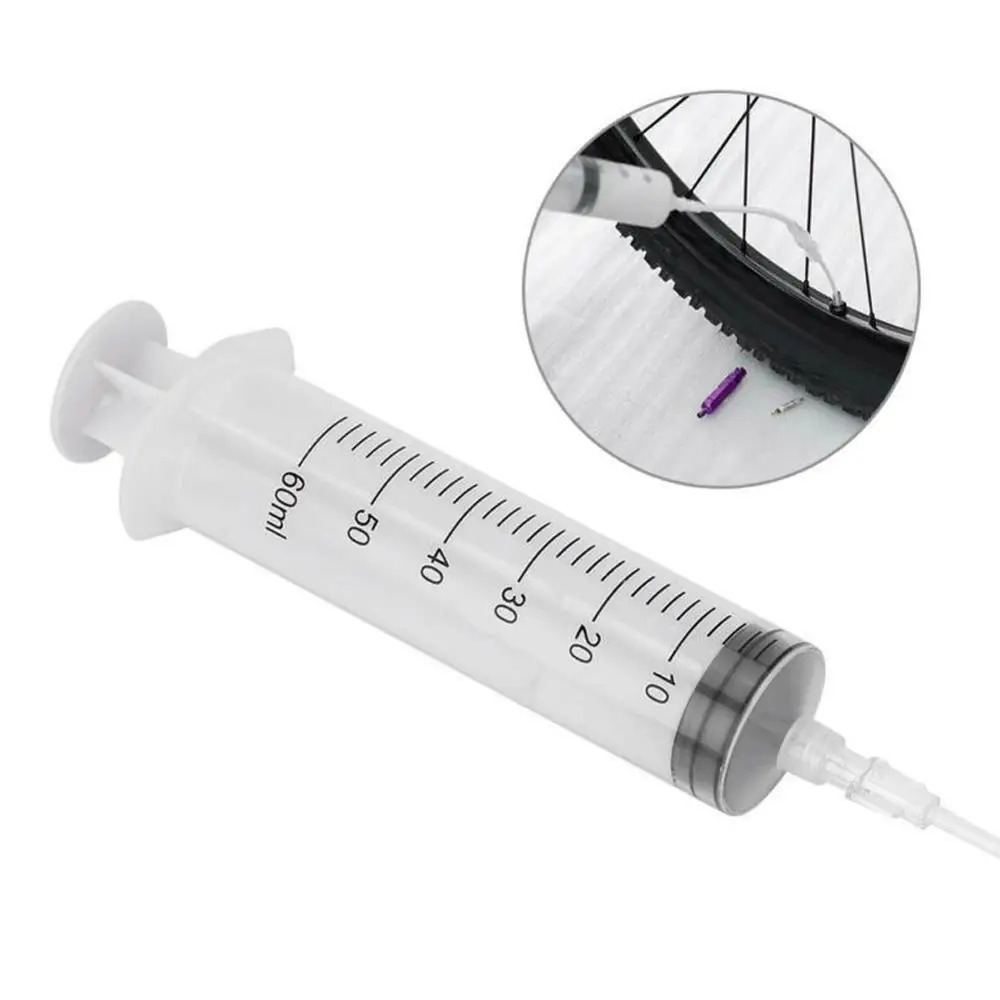 Бескамерный герметик инжектор Набор для MTB дорожный велосипед бескамерные шины