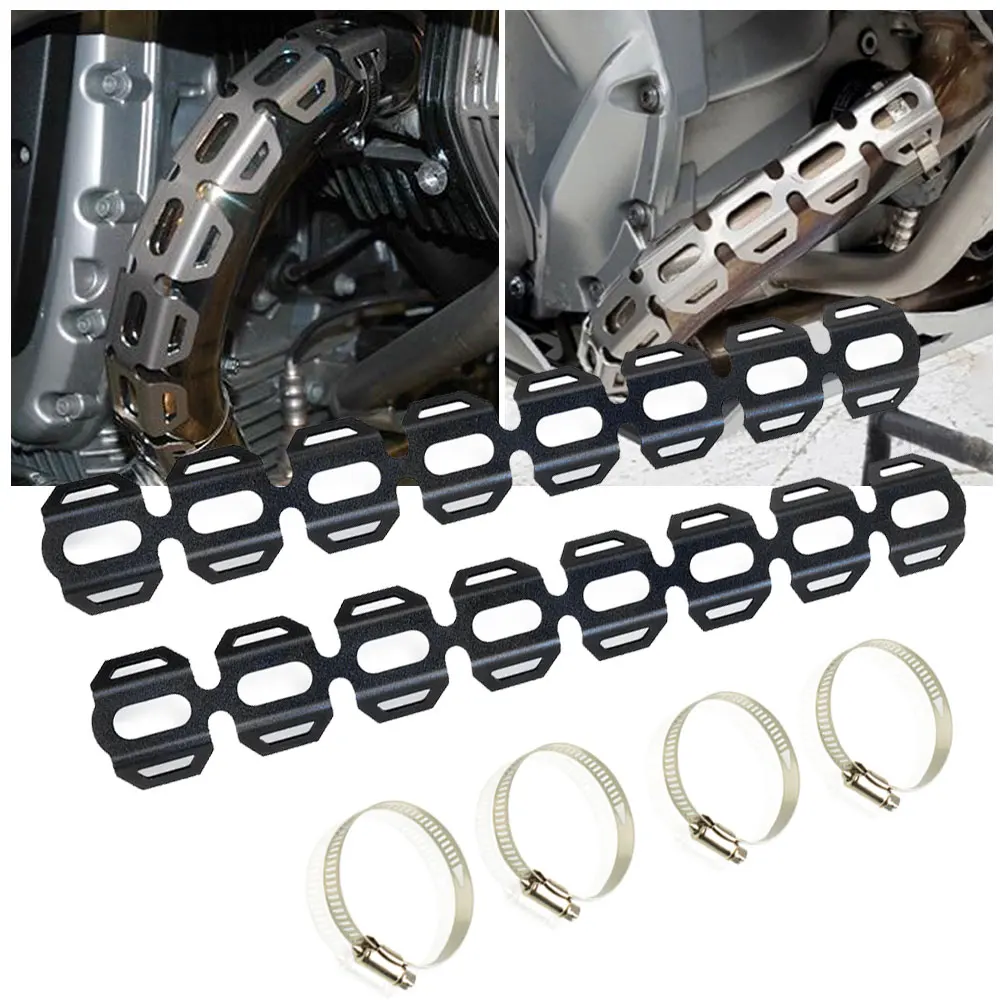 

Motorcycle Exhaust Heat Shield Wrap Muffler Pipe Cover Heel Guard Protection For BMW F650GS F700GS F800GS ADV. R1200 GS LC ADV.