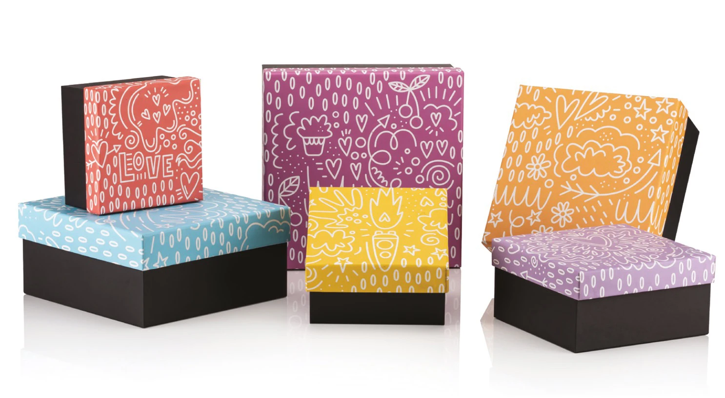 

GIPTA DOODLE SQUARE 6 LI BOX SET GIFT BOX