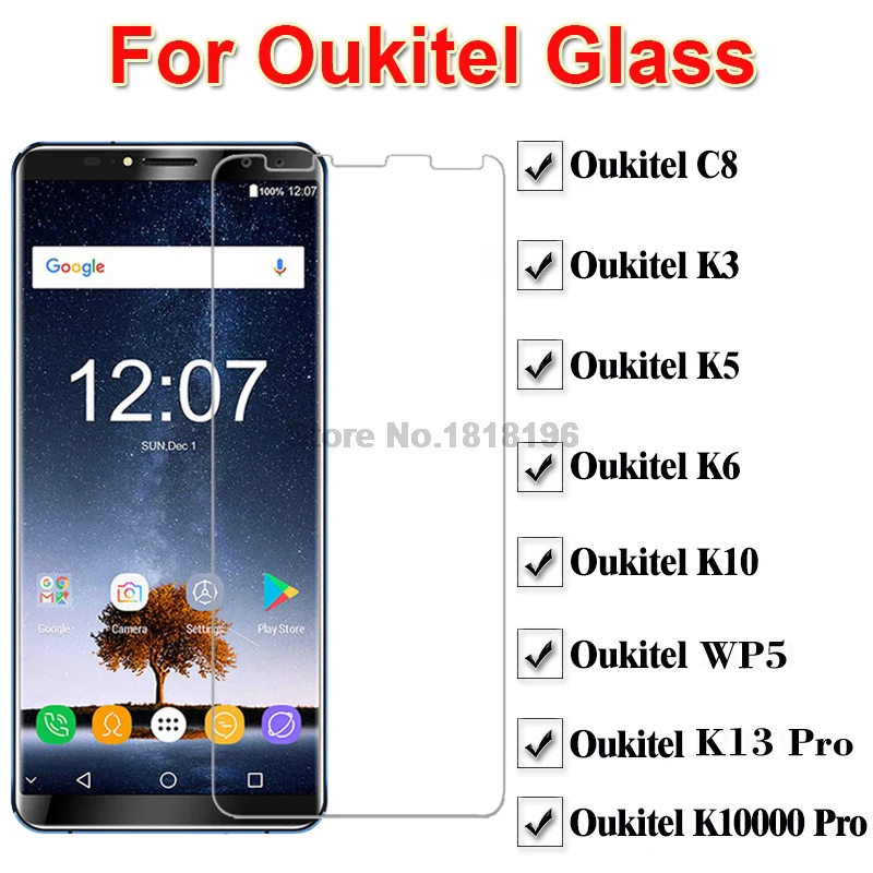 2 шт. стекло для Oukitel K3 K5 K10 K13 K10000 Pro Защитная пленка экрана телефона WP7 WP6 K6 WP5 WP8