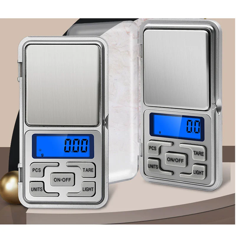 New Portable Jewelry Scale Electronic Scale Delicate Mini Electronic Scale AB Rubber Tea Gold Jewelry Scale Multi-purpose Tools