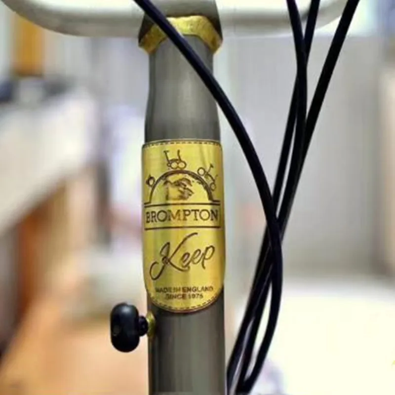 Велосипедная металлическая наклейка для Бромптона декоративная на велосипед