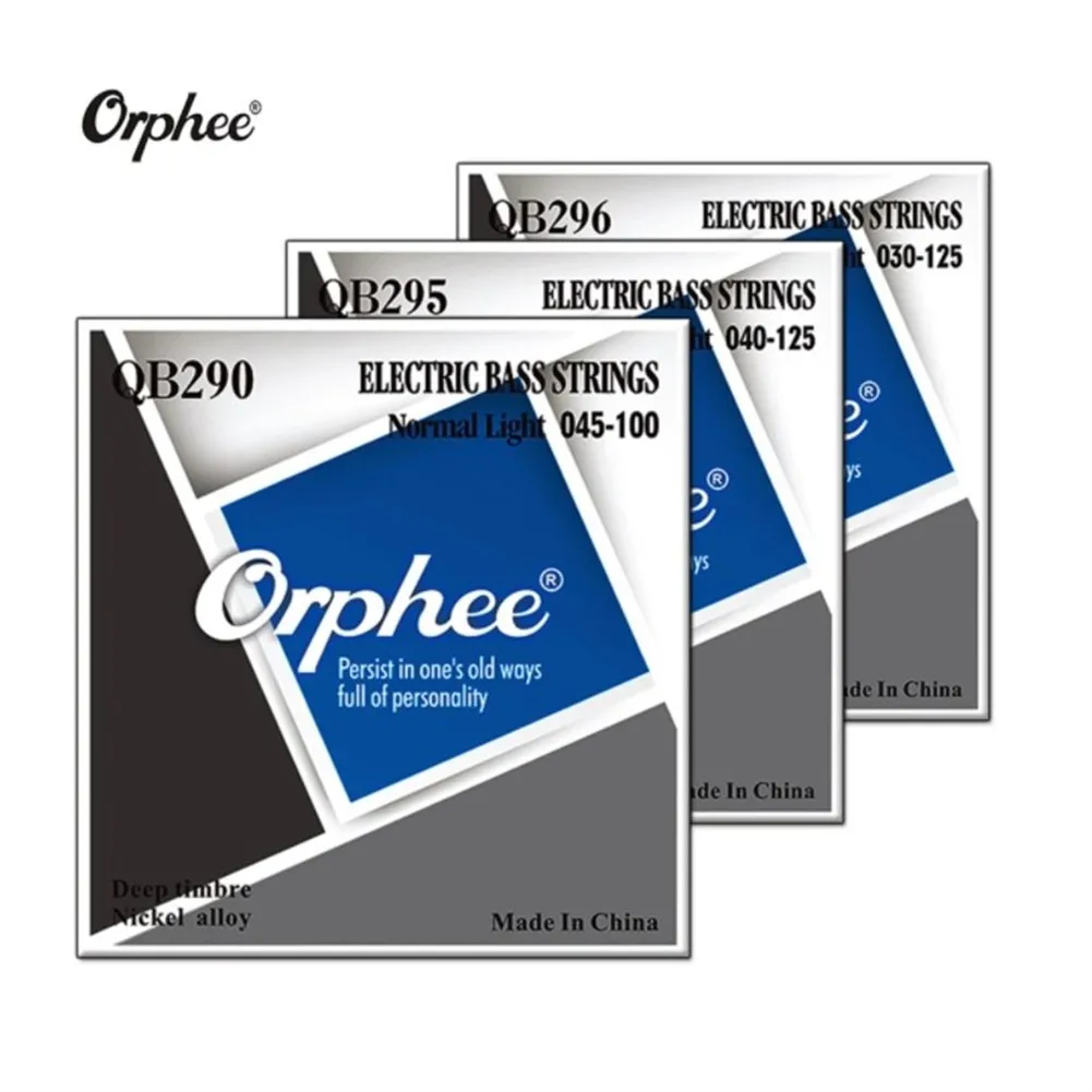 

Сменные электрические струны Orphee QB, 4/5/6 струны, калибр. 030-125, профессиональные Запчасти для струн гитары, аксессуары