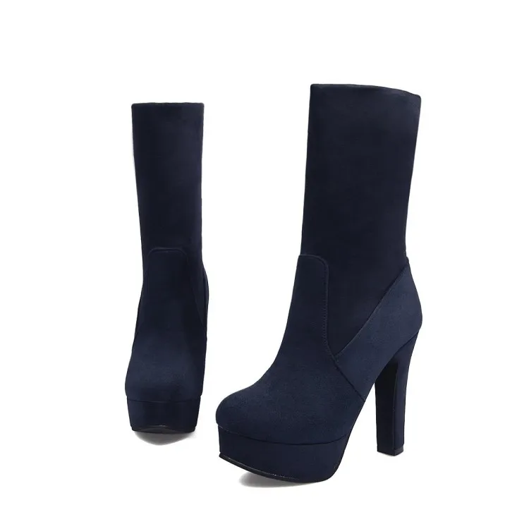 

Suede air boots boots water platform thick heeled boots