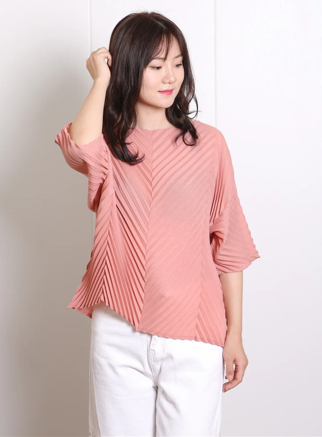 Женские Модные плиссированные рубашки свободного размера плюс Miyak 2020 | Женская
