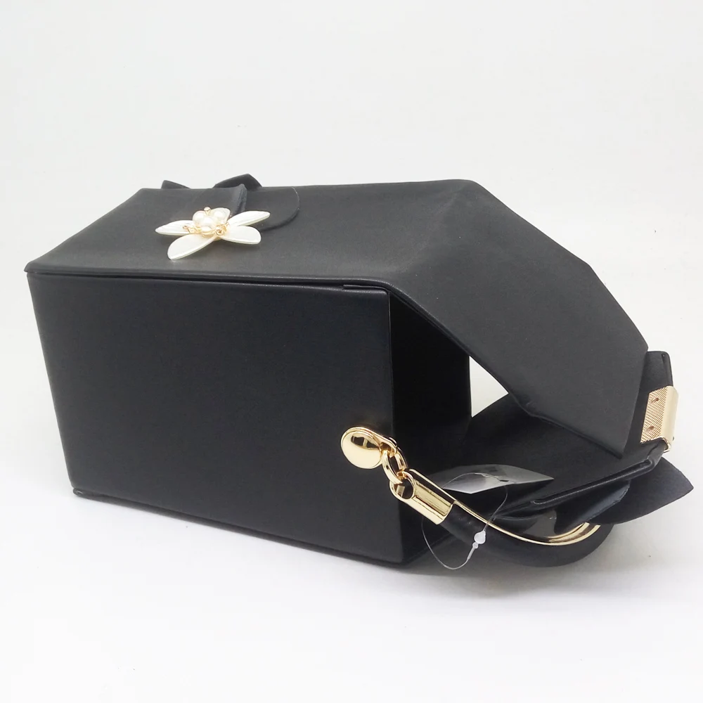 Вечерний женский клатч Boutique De FGG оригинальная сумочка в форме подарочной коробки